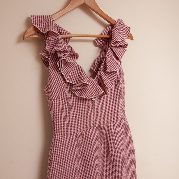 WAYF Asymmetrical Ruffle Dress - Picture 2 of 8